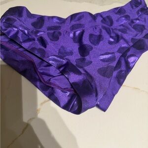 Purple Heart metallic hot pants